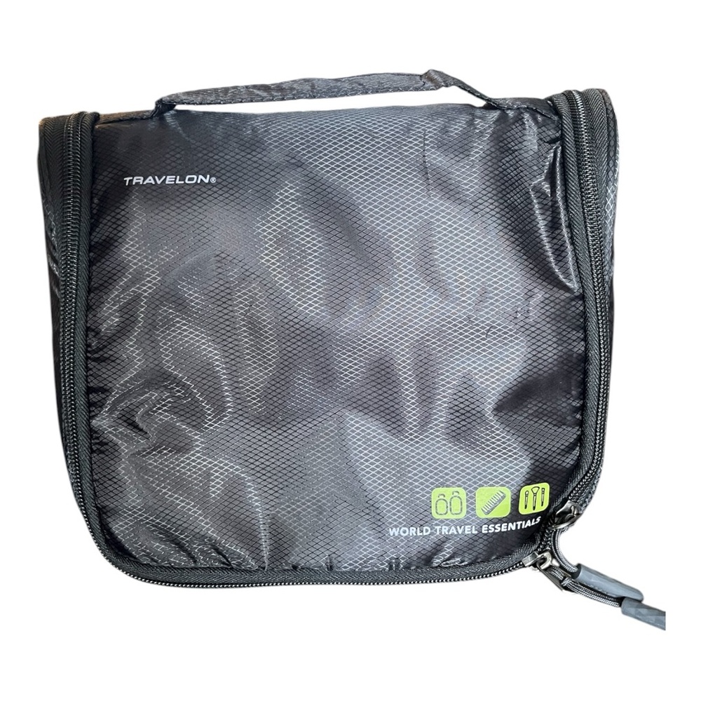 Travelon World Travel Essentials Toiletry Bag in Black NWOT